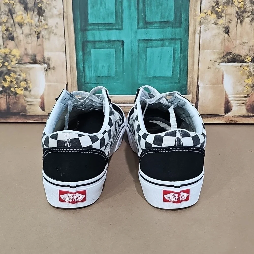 Vans Old Skool Primary Check Black White (VNOA38G1POS)‎ Sz 10.5